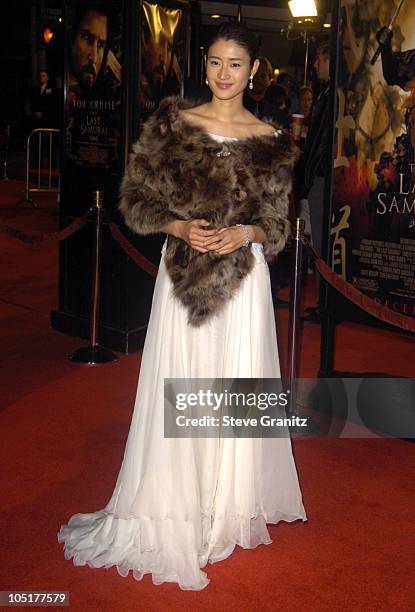 Koyuki during "The Last Samurai" Los Angeles Premiere at Mann Village Theatre in Westwood, California, United States.