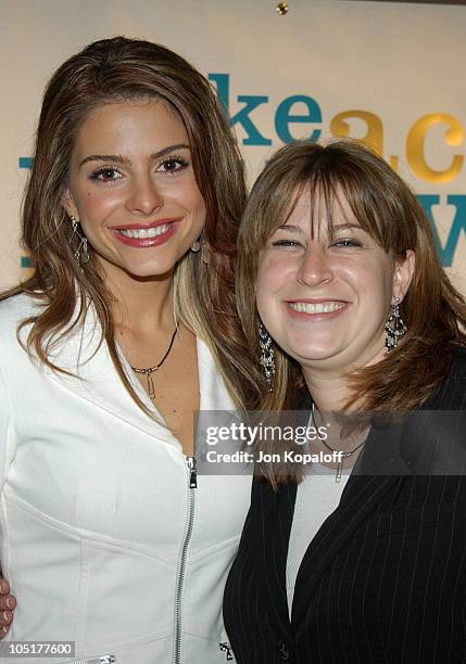 Maria Menounos and Talia Frankel during Maria Menounos' Take Action Hollywood Presents The Documentary "Paper Clips" at Paramount Studios in...