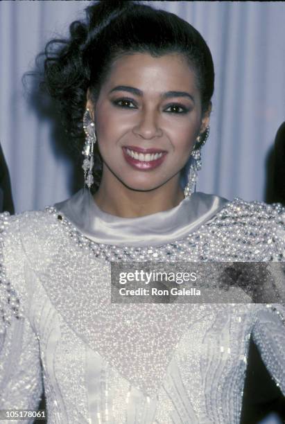 Irene Cara during 58th Annual Academy Awards at Dorothy Chandler Pavillion in Los Angeles, CA, United States.