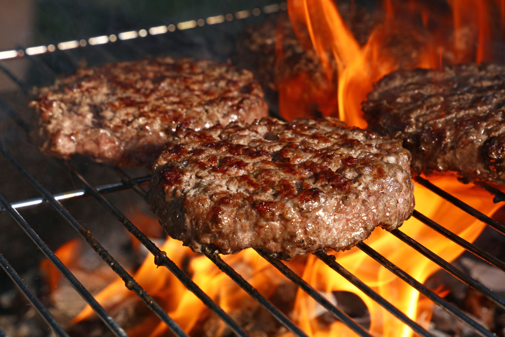 cooking burger
