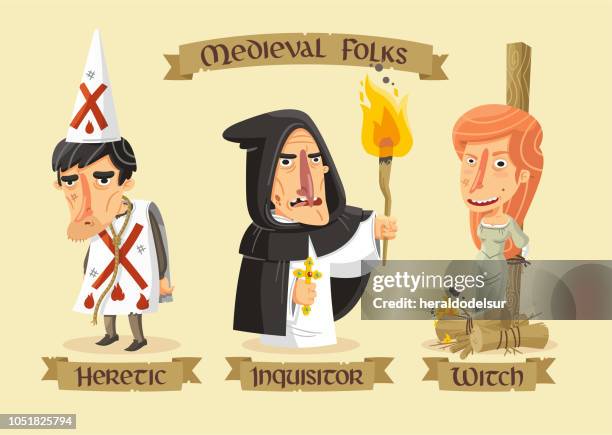 illustrations, cliparts, dessins animés et icônes de jeu de caractères médiéval - medieval torture devices