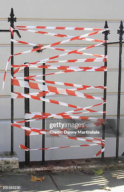 General view of Paloma Penniman's flat where she fell from the fourth floor window on October 11, 2010 in London, England. Paloma Penniman, the...