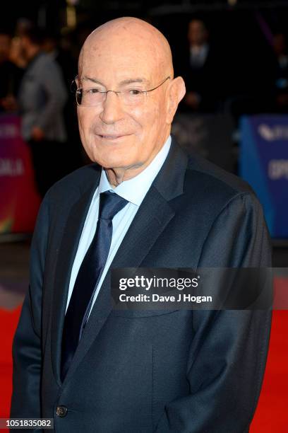 Arnon Milchan attends the European Premiere of "Widows" and opening night gala of the 62nd BFI London Film Festival on October 10, 2018 in London,...