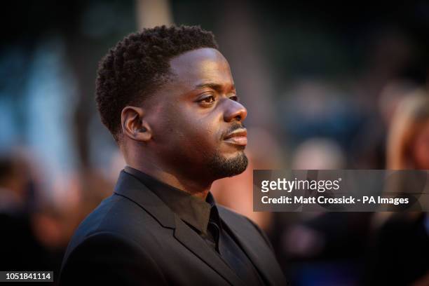 Daniel Kaluuya arriving for the 62nd BFI London Film Festival Opening Night Gala screening of Widows held at Odeon Leicester Square, London.