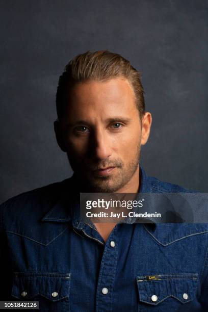 Actor Matthias Schoenaerts, from 'Kursk' is photographed for Los Angeles Times on September 8, 2018 in Toronto, Ontario. PUBLISHED IMAGE. CREDIT MUST...