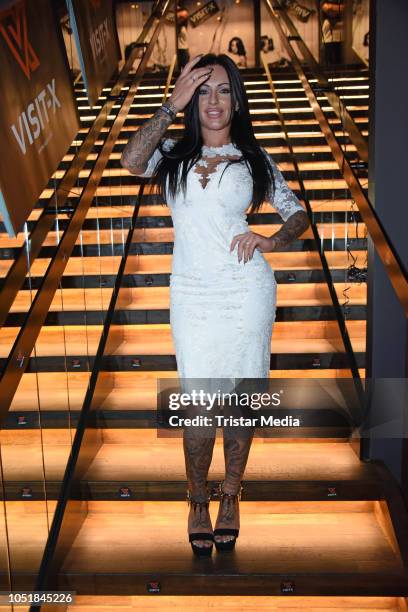 Julia Jasmin Ruehle attends the VISIT-X 'night of the Nights' at Hotel Amano Grand Central on October 10, 2018 in Berlin, Germany.