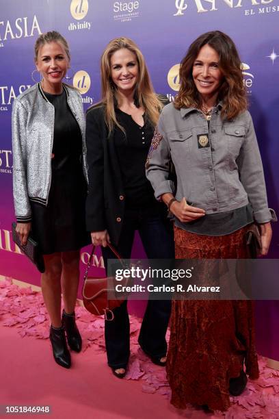 Patricia Cerezo, Genoveva Casanova and Lydia Bosch attend 'Anastasia. The Musical' premiere at the Coliseum Teather on October 10, 2018 in Madrid,...