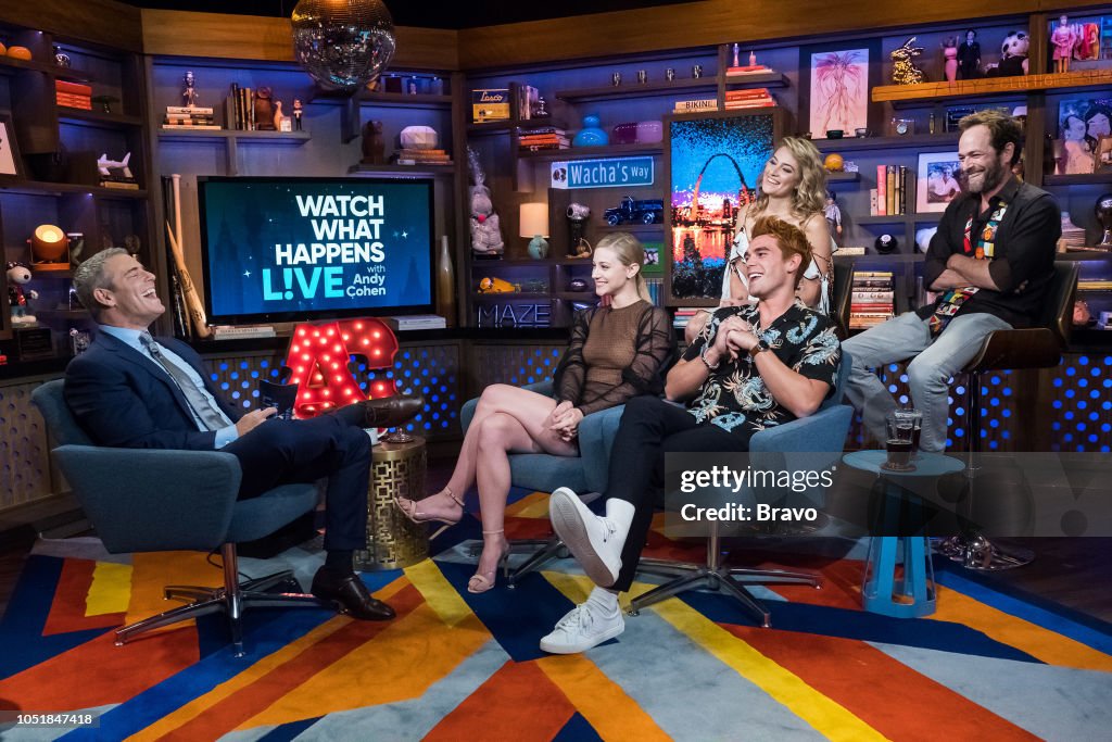 Andy Cohen, Lili Reinhart, KJ Apa, Madchen Amick and Luke Perry -- News