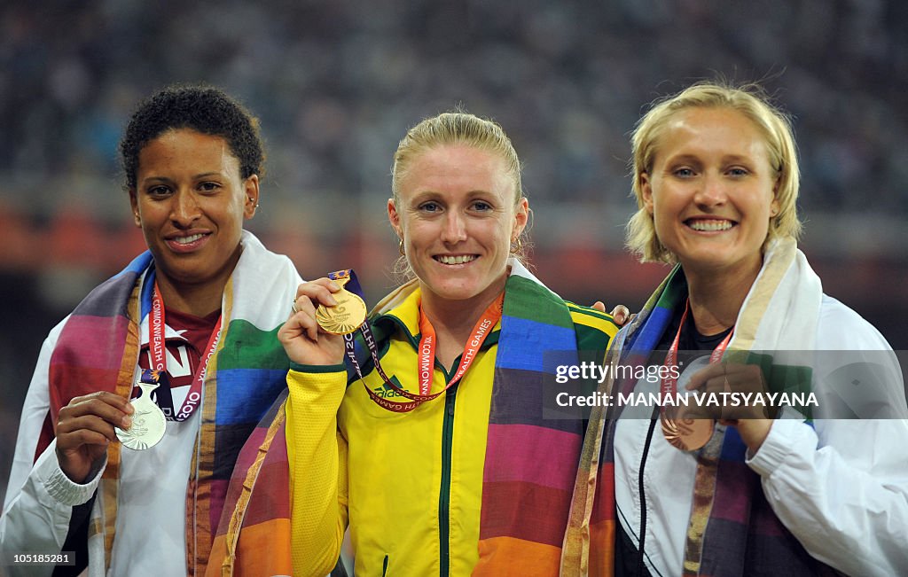 Angela R Whyte Canada's Angela Whyte , Australia's Sally Pearson and New Zealand's ...