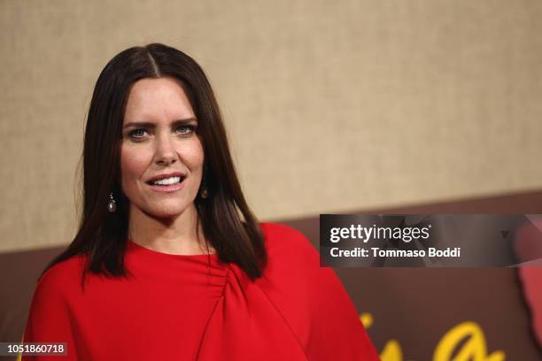 Ione Skye attends the Los Angeles Premiere Of HBO Series "Camping" at Paramount Studios on October 10, 2018 in Hollywood, California.