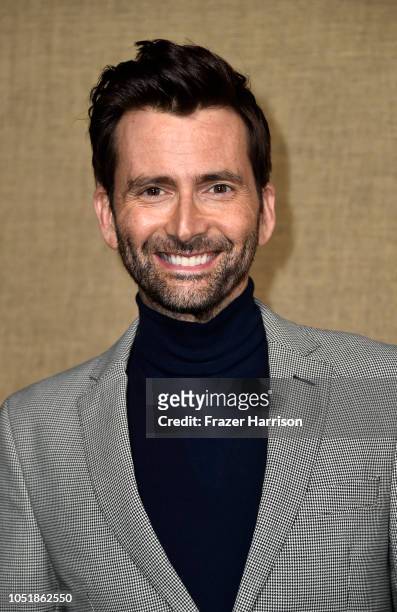 David Tennant attends the Los Angeles Premiere Of HBO Series "Camping" at Paramount Studios on October 10, 2018 in Hollywood, California.