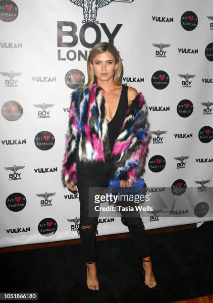 Anna Marie Dobbins attends BOY London hosts pre-Fashion Week party with Vulkan Magazine and Art Hearts Fashion at BOY London Flagship Store on...