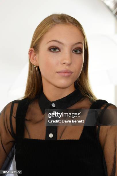 Lila Moss attends the debut of Lila Moss as the new 2019 face of Marc Jacobs Beauty and launch of the limited edition Leopard Frost Collection...