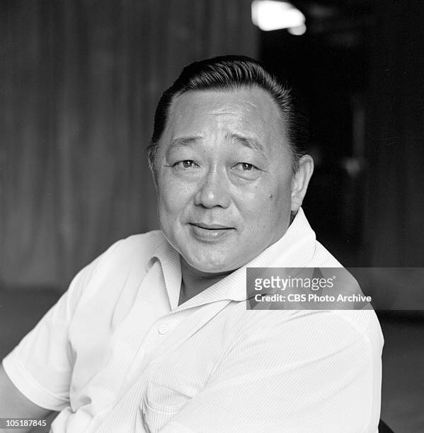 Portrait of American actor Kam Fong in the television series 'Hawaii Five-0,' Hawaii, June 10, 1968.