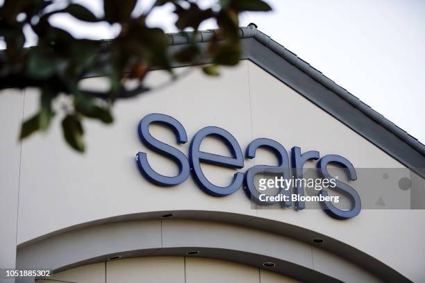 Signage is displayed outside of a Sears Holdings Corp. Store in Montebello, California, U.S., on Wednesday, Oct. 10, 2018. Sears Holdings Corp., the...