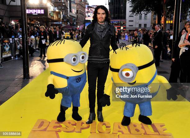 Russell Brand attends the "Despicable Me" European premiere at Empire Leicester Square on October 11, 2010 in London, England.
