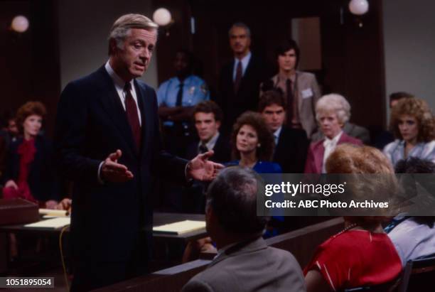 Earle Hyman, Sharon Gabet, Larkin Malloy, Lois Kibbee appearing on the soap opera 'Edge of Night'.