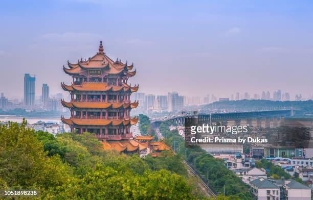 China, Wuhan City, Yellow Crane Tower.