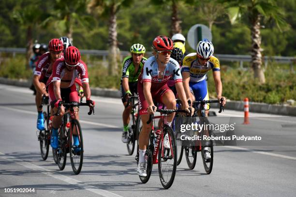 Mads Schmidt Wurtz of Team Katusha Alpecin Switzerland leads the peloton during Stage 3 of the 54th Presidential Cycling Tour of Turkey 2018, Fethiye...