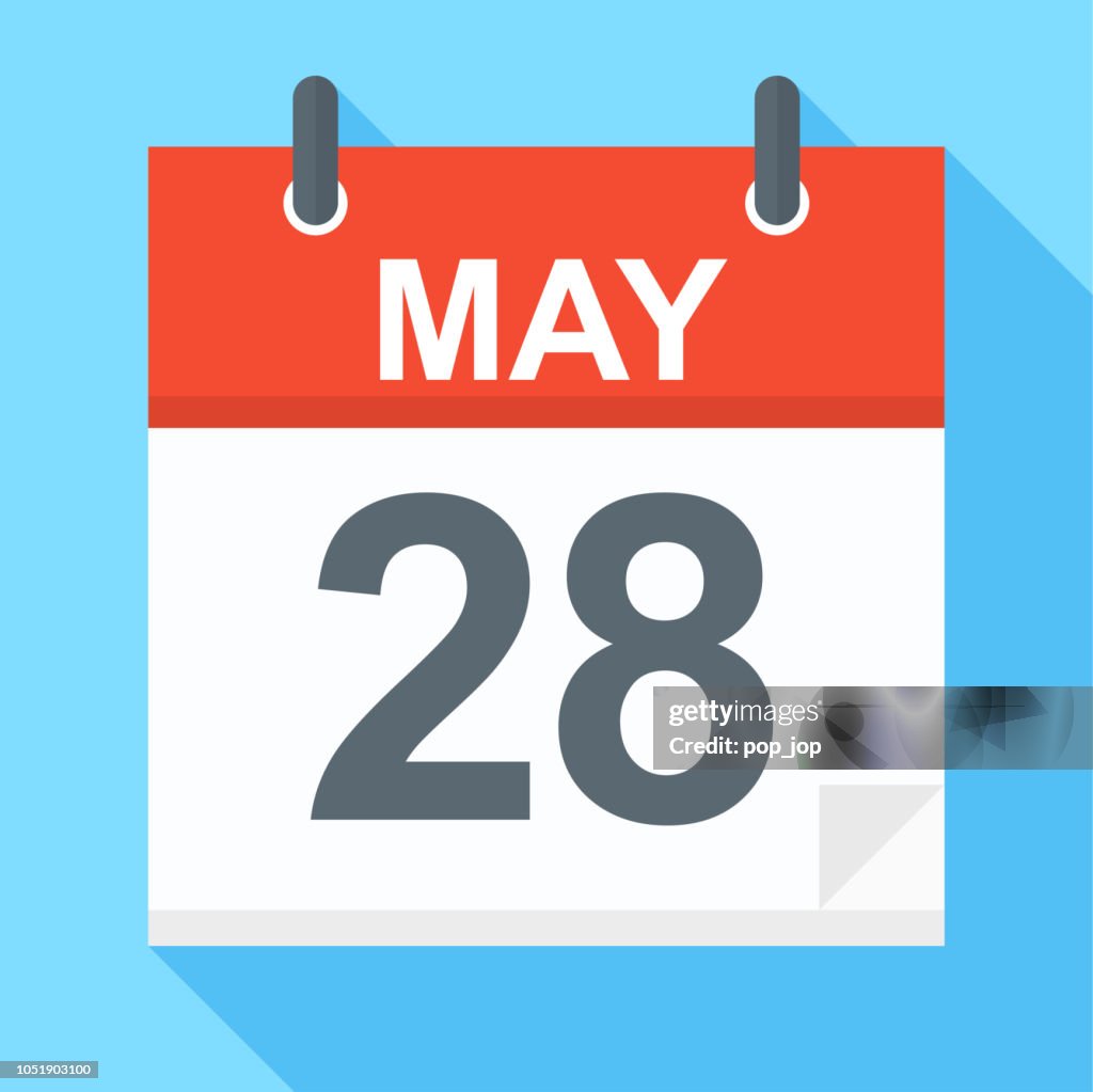 May 28 - Calendar Icon
