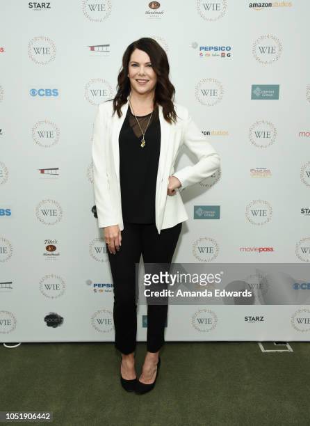 Actress Lauren Graham attends the Women In Entertainment's 4th Annual Summit at the Skirball Cultural Center on October 11, 2018 in Los Angeles,...