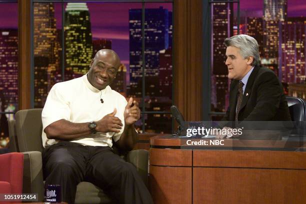 Episode 2427 -- Pictured: Actor Michael Clarke Duncan during an interview with host Jay Leno on February 10, 2003 --