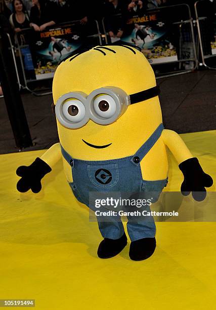 Minion attends the UK Premiere for 'Despicable Me' at The Empire Cinema, Leicester Square on October 11, 2010 in London, England.
