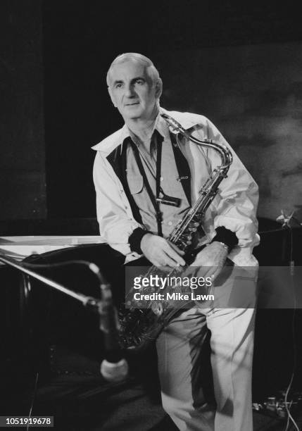 English jazz tenor saxophonist and jazz club owner Ronnie Scott , UK, 23rd October 1979.