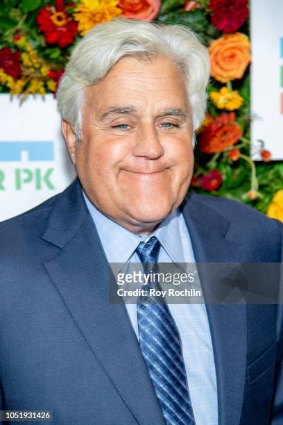 Jay Leno attends the 20th Anniversary Hudson River Park gala at Hudson River Park's Pier 62 on October 11, 2018 in New York City.