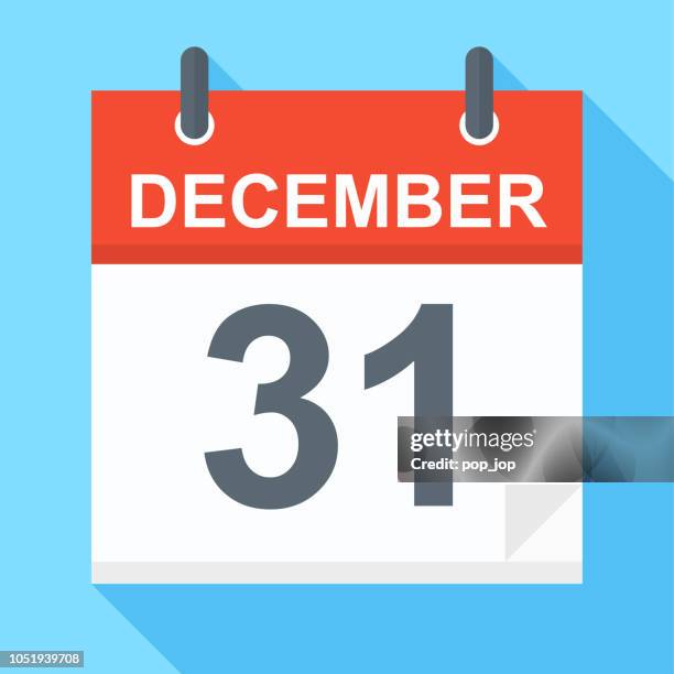 31. dezember - kalender-symbol - 2018 2019 calendar stock-grafiken, -clipart, -cartoons und -symbole