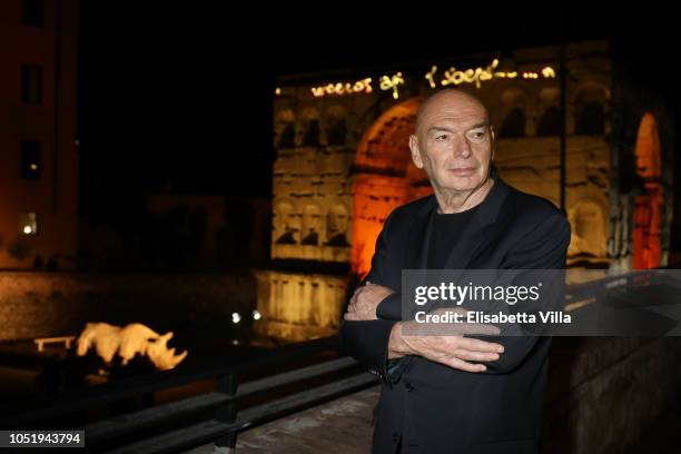 Jean Nouvel attends Fondazione Alda Fendi Esperimenti - Jean Nouvel - Rhinoceros on October 11, 2018 in Rome, Italy.