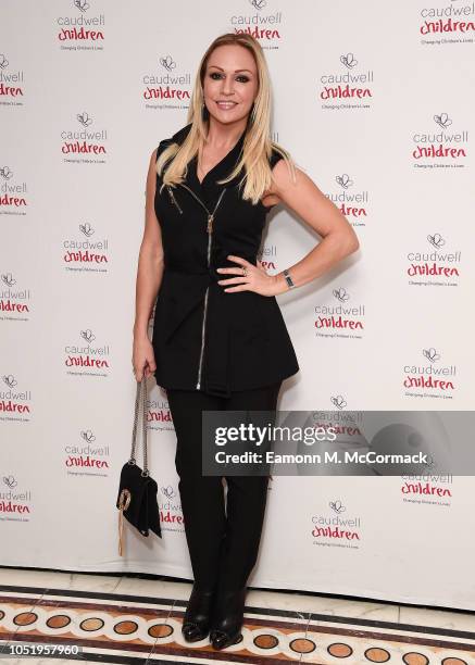 Kristina Rihanoff attends the Caudwell Children London Ladies Lunch held at The Dorchester on October 12, 2018 in London, England.