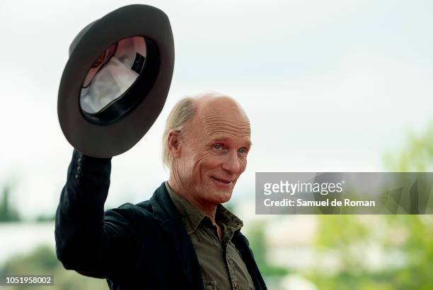 Ed Harris attends during photocall at Sitges film Festival on October 12, 2018 in Sitges, Spain.