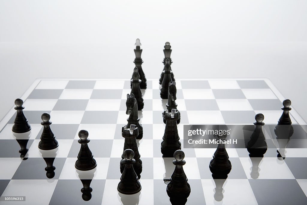 Chessman that lines up irregularly on chess board