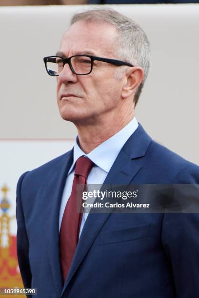 Cultura minister Jose Guirao attends the National Day Military Parade on October 12, 2018 in Madrid, Spain.