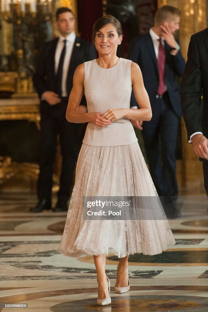 Spanish Royals Attend The National Day Reception