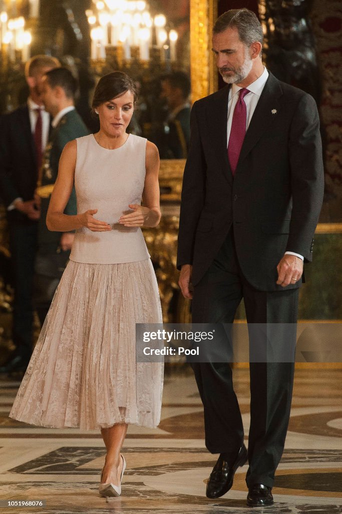 Spanish Royals Attend The National Day Reception