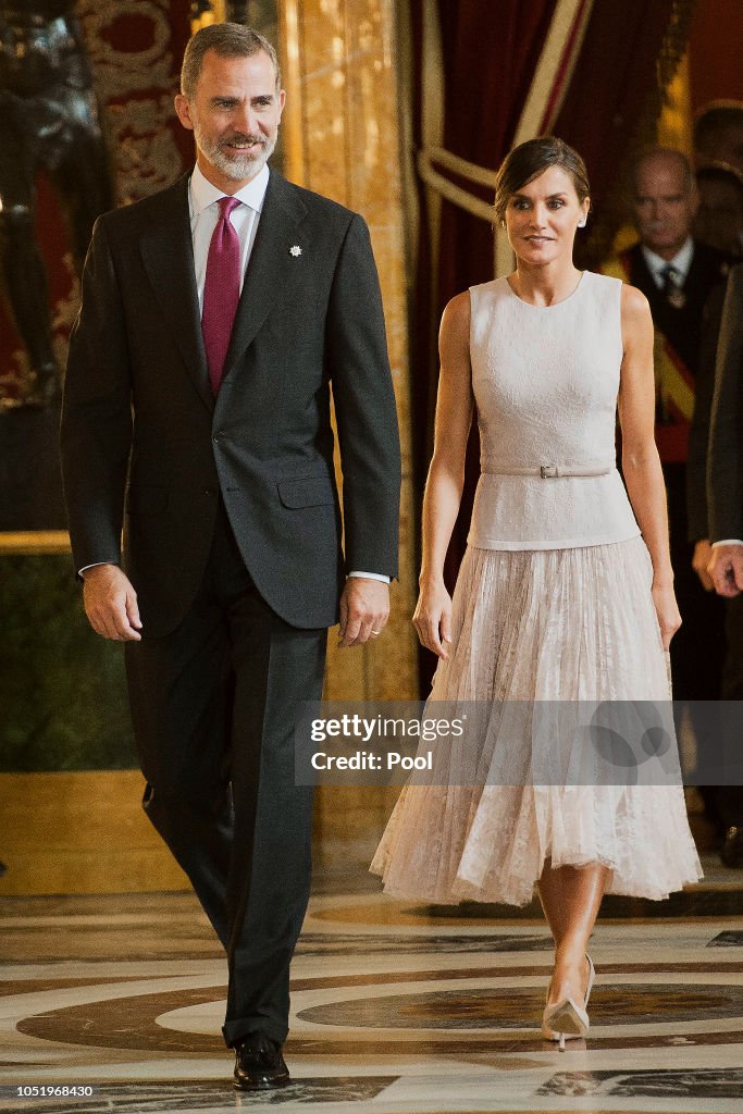 Spanish Royals Attend The National Day Reception