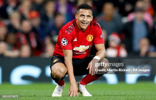 Manchester United's Alexis Sanchez during the UEFA Champions League, Group H match at Old Trafford, Manchester.