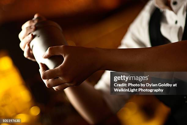 martini shaker - shaking stock pictures, royalty-free photos & images