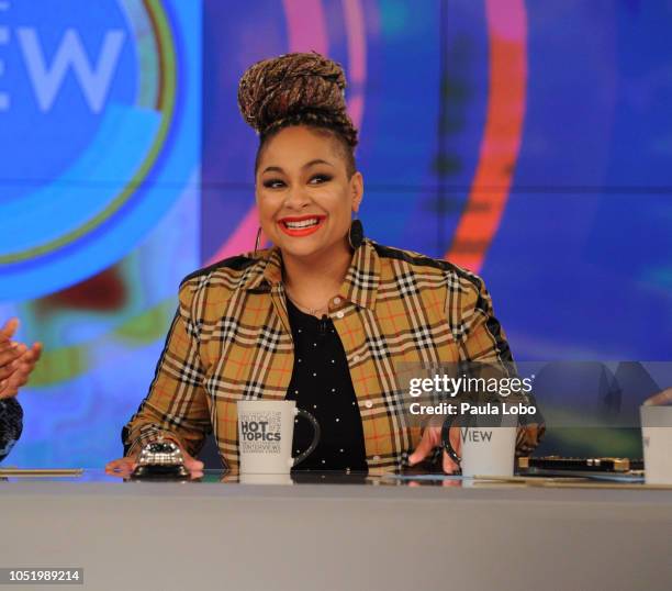 The View" welcomes Raven Symone and Maggie Gyllenhaal to airs 10/11/18. "The View" airs Monday-Friday on the Walt Disney Television via Getty Images...