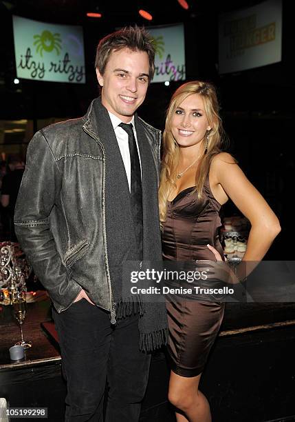 Darin Brooks and Jennifer Bunney attend World Hunger Relief Fundraiser for UN World Food Program at Eve Nightclub at CityCenter on October 11, 2010...