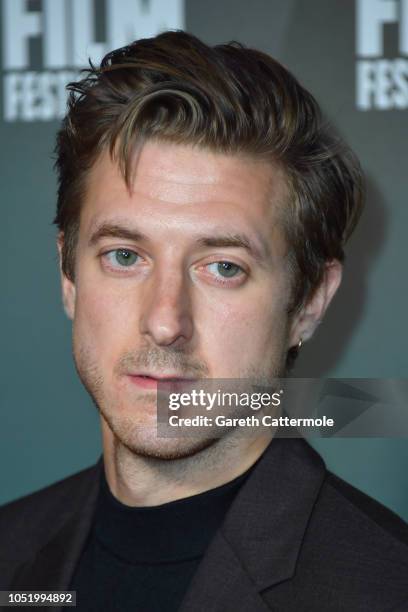 Arthur Darvill attends the World Premiere of "Been So Long" at the 62nd BFI London Film Festival on October 12, 2018 in London, England.
