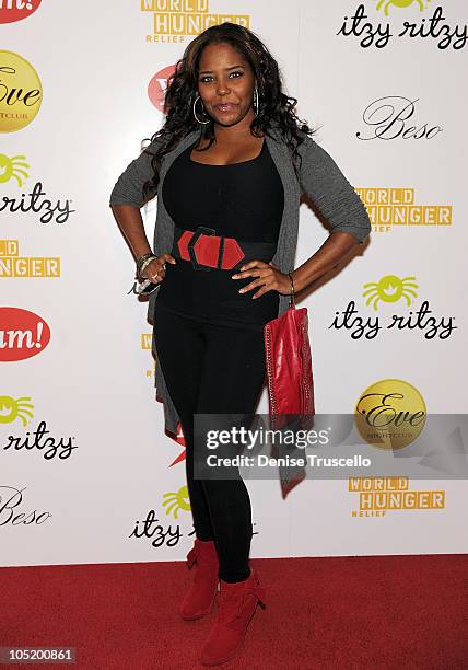 Shar Jackson attends World Hunger Relief Fundraiser for UN World Food Program at Eve Nightclub on October 11, 2010 in Las Vegas, Nevada.