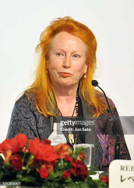 German installation artist Rebecca Horn attends the 22nd Praemium Imperiale press conference at Hotel Okura on October 12, 2010 in Tokyo, Japan.