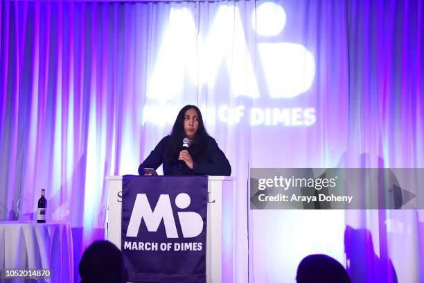 Laurie Ochoa attends the March of Dimes Signatures Chefs Auction Los Angeles on October 11, 2018 in Beverly Hills, California.