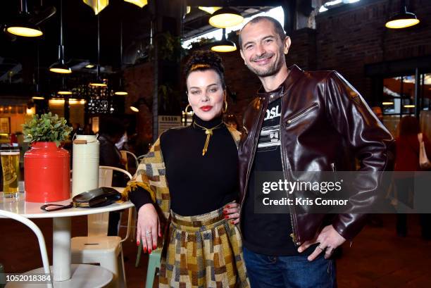 Debi Mazar and Gabriele Corcos attend Aperitivo! Presented By Peroni Hosted By Debi Mazar And Gabriele Corcos at The Standard Biergarten on October...