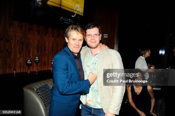 Willem Dafoe and Jack Dafoe attend NYFF56 Closing Night Gala Presentation & North American Premiere Of "At Eternity's Gate" - After Party at Ascent,...