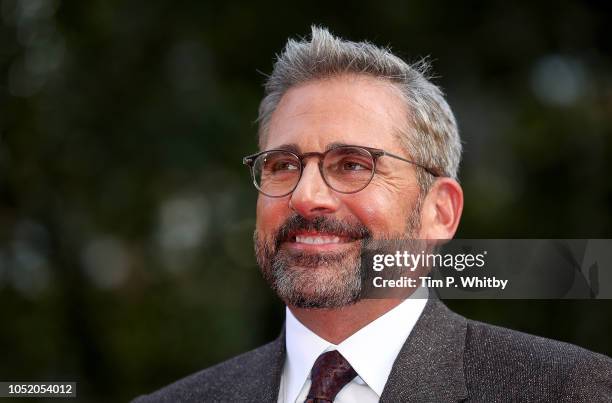 Steve Carell attends the UK Premiere of "Beautiful Boy" & Headline gala during the 62nd BFI London Film Festival on October 13, 2018 in London,...