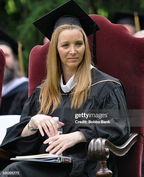 Lisa Kudrow attends the Vassar College commencement at Vassar College on May 23, 2010 in Poughkeepsie, New York.